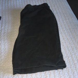 Ralph Lauren black cotton cuffed Bermuda shorts 16